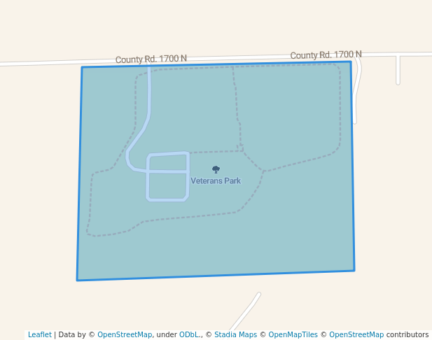 walking in Veterans Park map in Havana