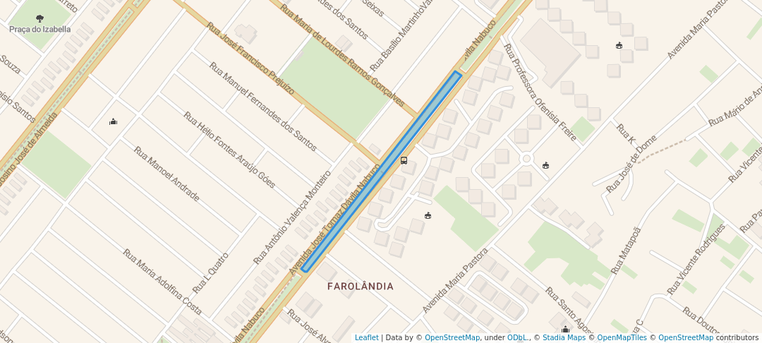 walking in Ciclovia e area para caminhar e corrida da canal 5 map in Aracaju