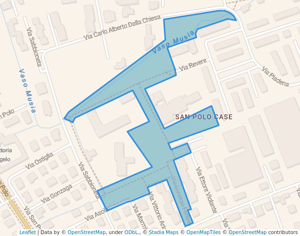 walking in Parco Generale Ragnoli map in Brescia
