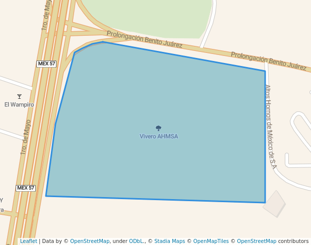 walking in Vivero AHMSA map in Monclova