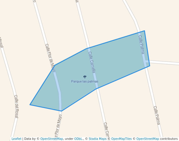 walking in Parque las palmas map in Naucalpan de Juárez