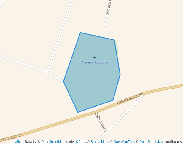 walking in Campo Deportivo map in Cerano