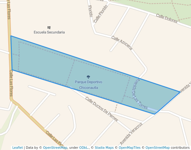walking in Parque Deportivo Chiconautla map in Ecatepec de Morelos