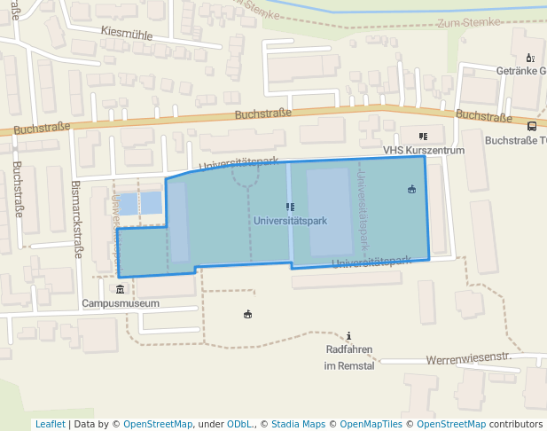walking in Universitätspark map in Schwäbisch Gmünd