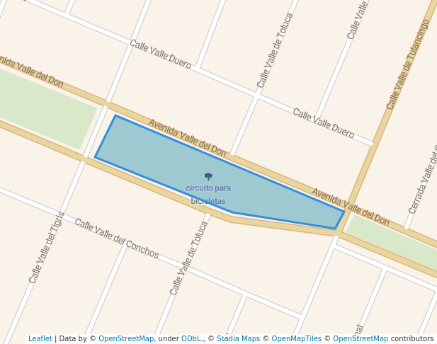 walking in circuito para bicicletas map in Ecatepec de Morelos