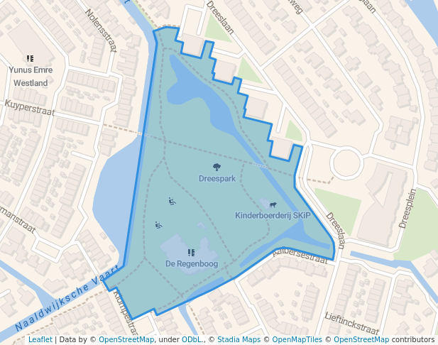 walking in Dreespark map in Naaldwijk