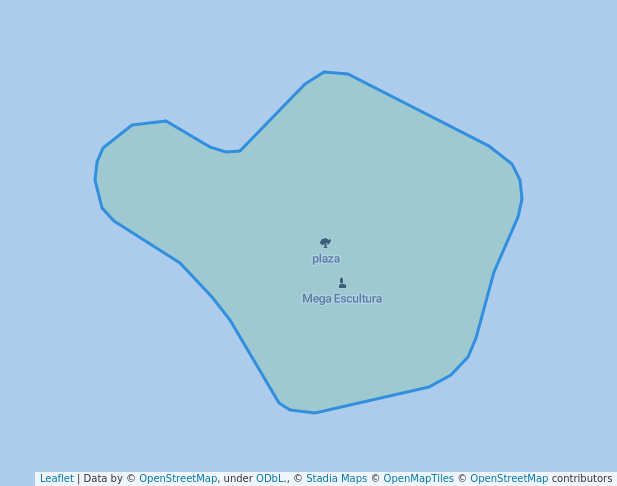 walking in plaza map in Chetumal