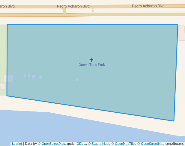 walking in Queen Tuna Park map in General Santos City