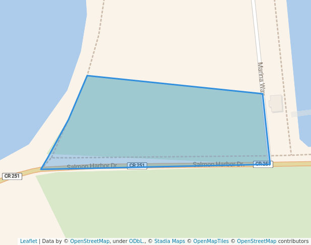 walking in Harbor Park map in Winchester Bay