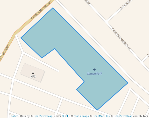 walking in Campo Fut7 map in Naucalpan de Juárez