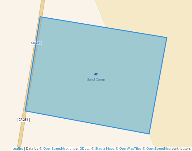 walking in Sand Camp map in Reedsport