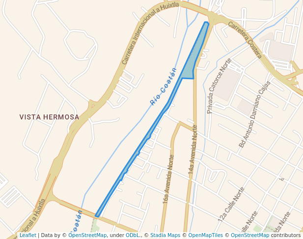 walking in Parque - Malecón map in Tapachula de Córdova y Ordoñez