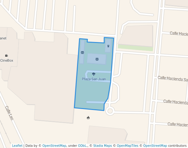 walking in Plaza San Juan map in San Juan del Río