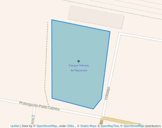 walking in Parque Heroes de Nacozary map in San Juan del Río