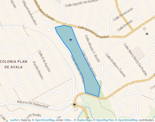 walking in Parque de la Mujeres map in Naucalpan de Juárez