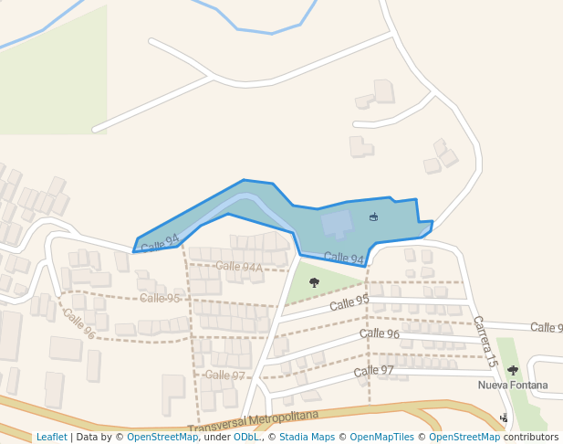 walking in Parque Cuidad Venecia map in Bucaramanga