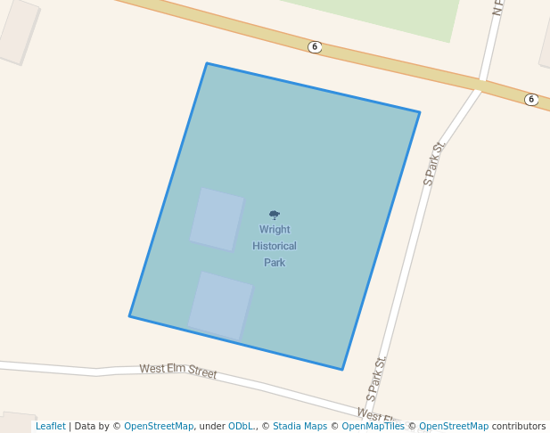 walking in Wright Historical Park map in Dublin