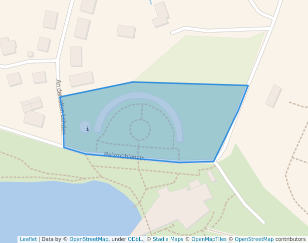 walking in Park "An den alten Lehden" map in Chemnitz