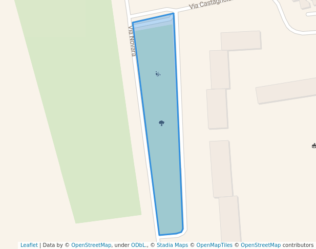 walking in Parco giochi / Giardini Pubblici map in Carmagnola