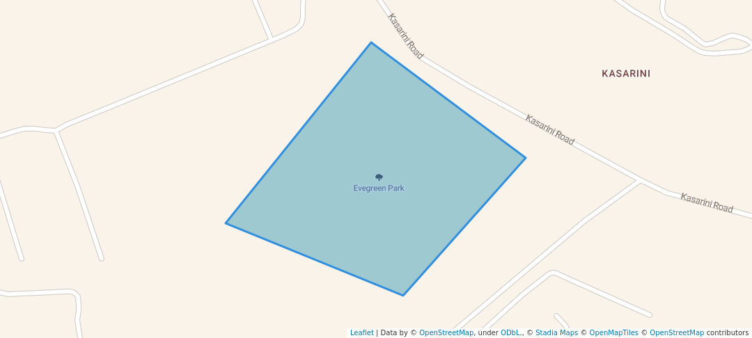 walking in Evegreen Park map in Kiambu