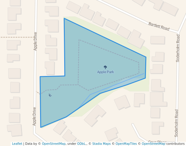 walking in Applegate Park map in Campbell River