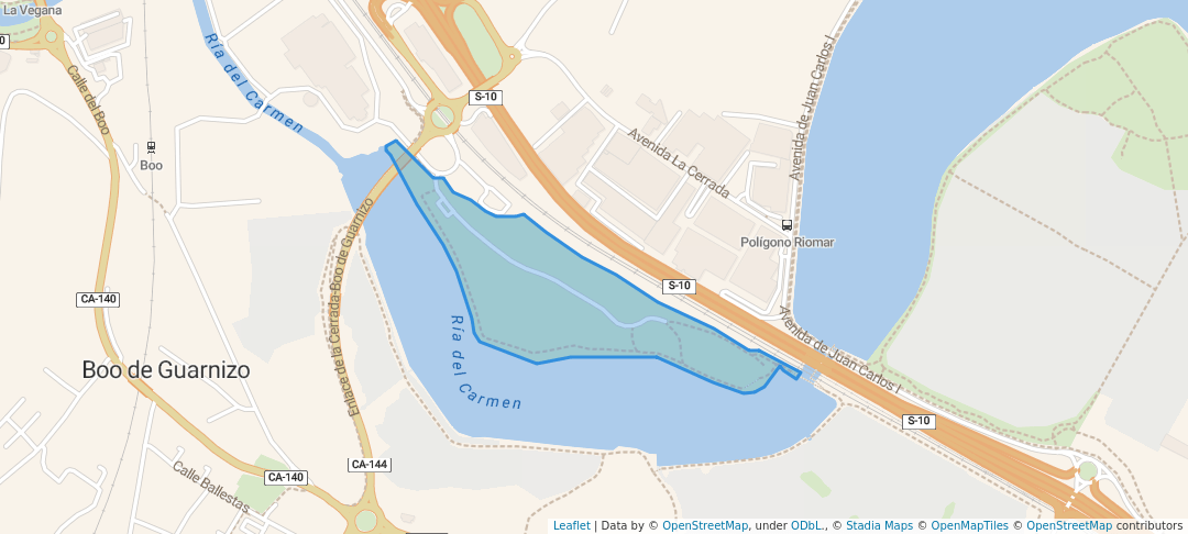 walking in Parque de la Antigua Marisma de Cacho map in Astillero