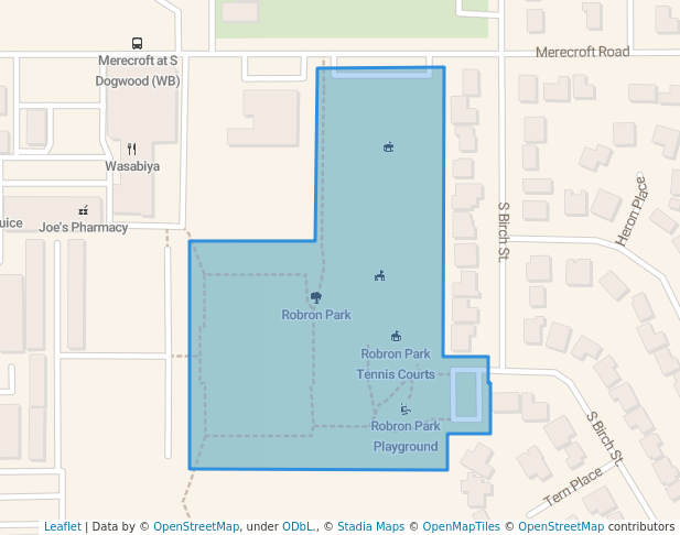 walking in Robron Park map in Campbell River