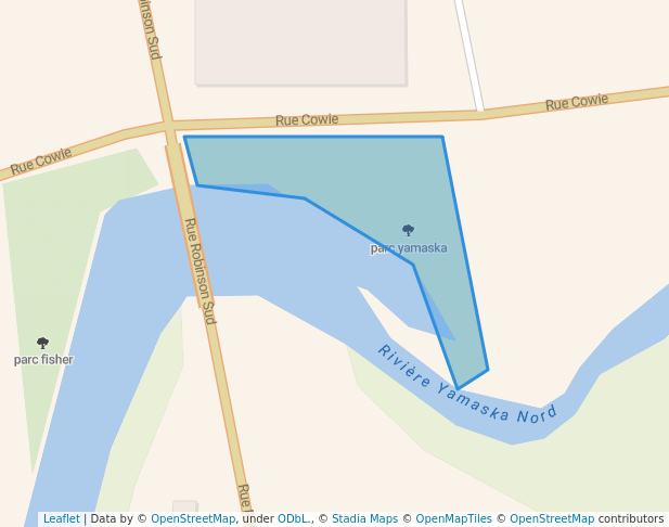 walking in parc yamaska map in Granby