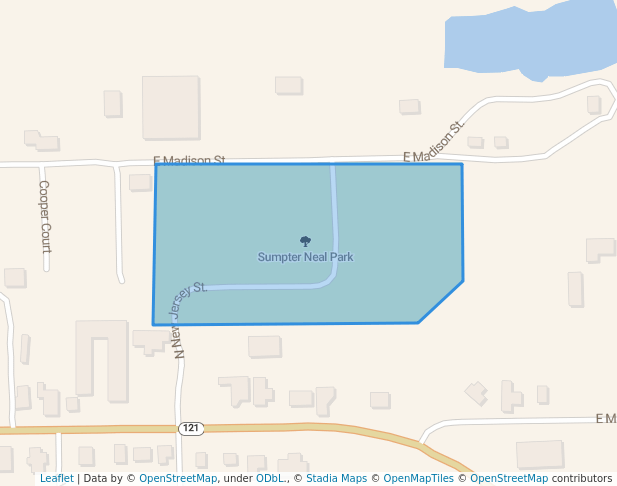 walking in Sumpter Neal Park map in Toledo