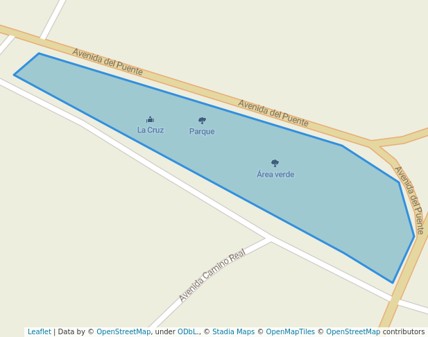 walking in Área verde map in San Francisco Mazapa