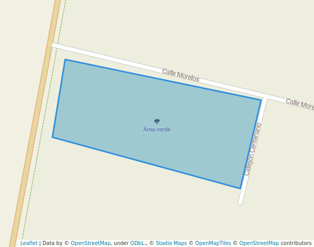 walking in Área verde map in San Francisco Mazapa