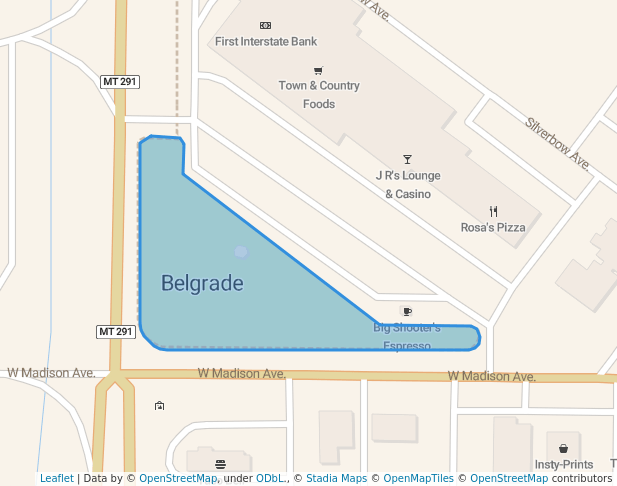 walking in Clarkin Park map in Belgrade