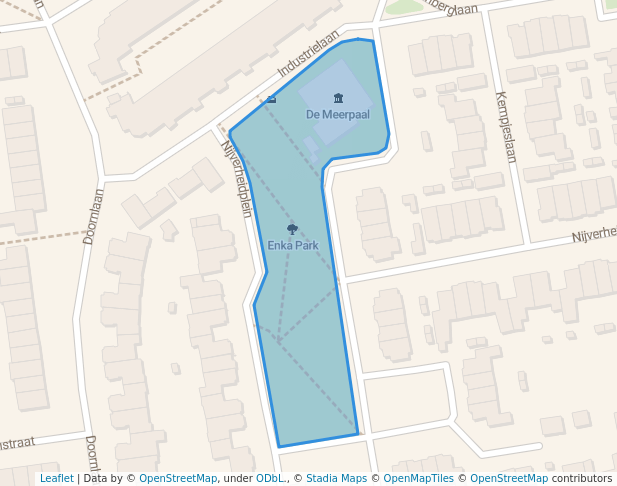walking in Enka Park map in Ede