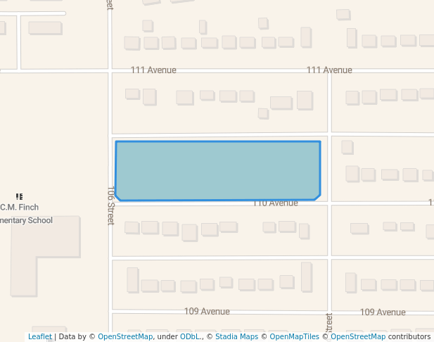 walking in W. I. Centennial Park map in Fort St. John