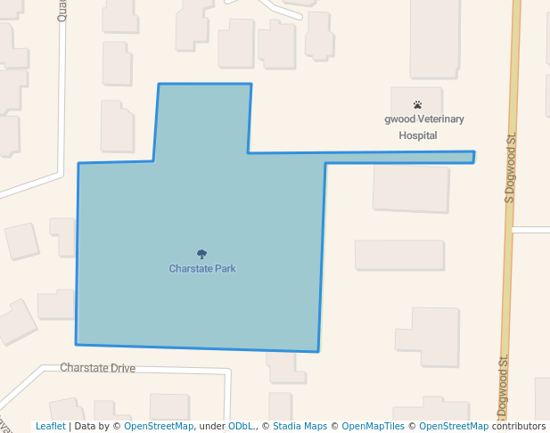 walking in Charstate Park map in Campbell River