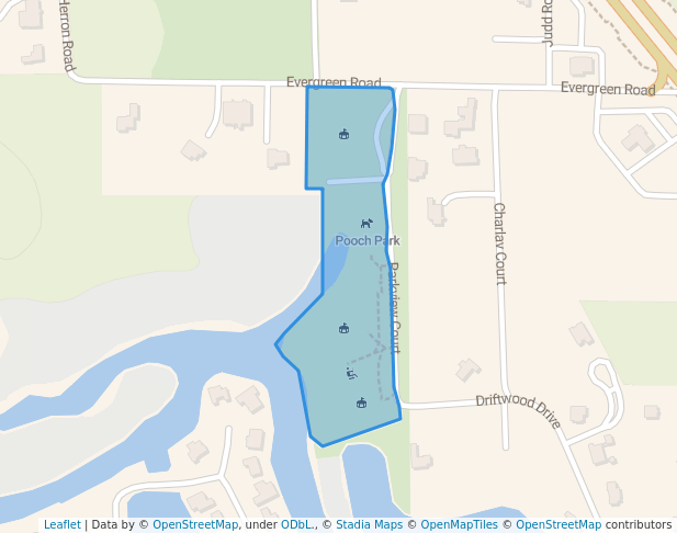 walking in Judd Community Park map in North Fort Myers