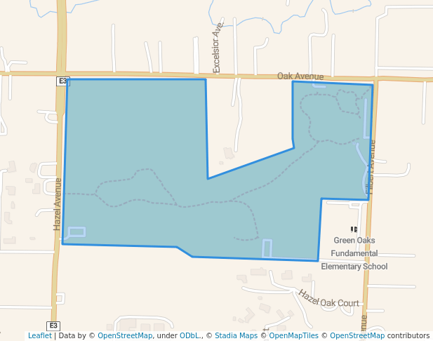 walking in Orangevale Recreation & Park map in Orangevale