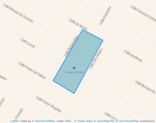 walking in Parque #2 Urb map in Los Mochis