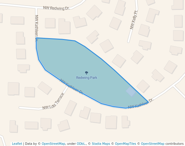 walking in Redwing Park map in Oak Harbor