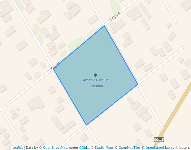 walking in Antonio Parquet Ledesma map in Caacupé