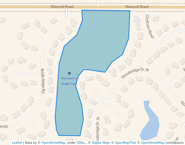 walking in Wondering Walk Park map in Eagan