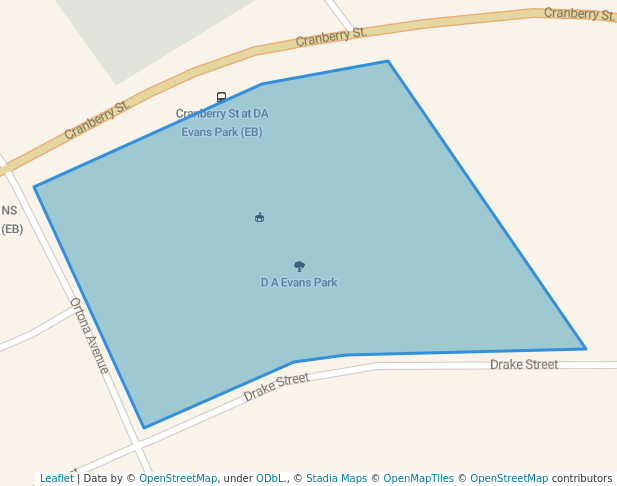 walking in D A Evans Park map in Powell River