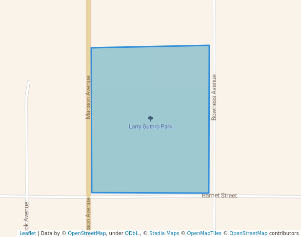 walking in Larry Guthro Park map in Powell River