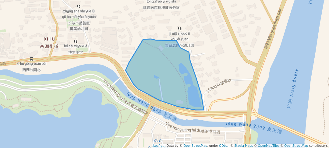 walking in 望月公园 map in Chang Sha Shi