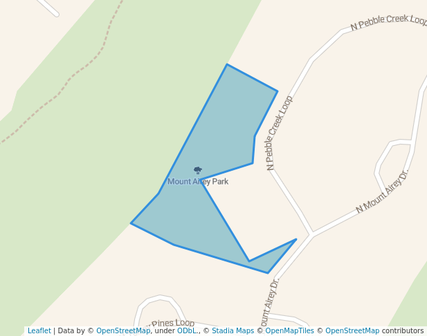 walking in Mount Airey Park map in Eagle Mountain