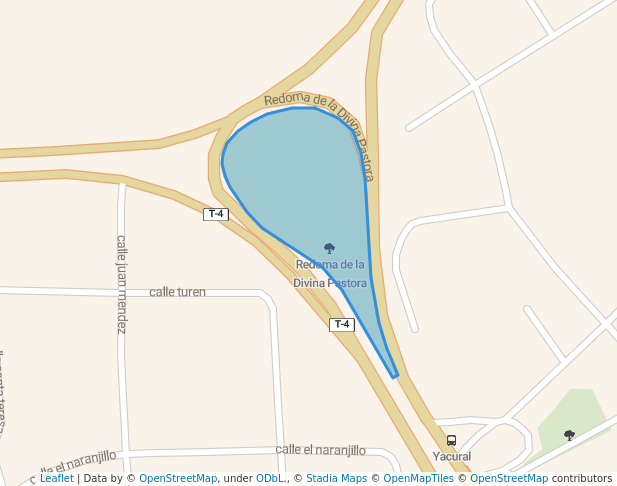 walking in Redoma de la Divina Pastora map in Barquisimeto