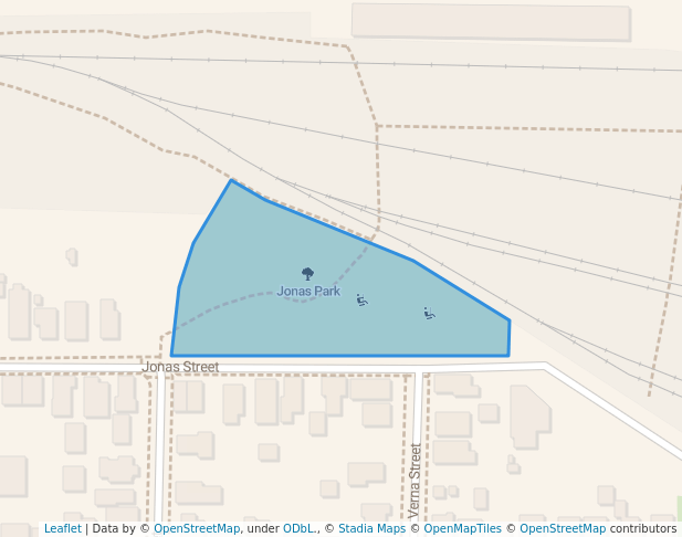 walking in Jonas Park map in St. Thomas