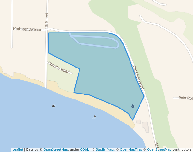 walking in Manitou Park map in Naramata