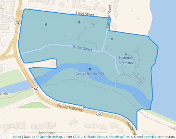 walking in George Rogers Park map in Lake Oswego