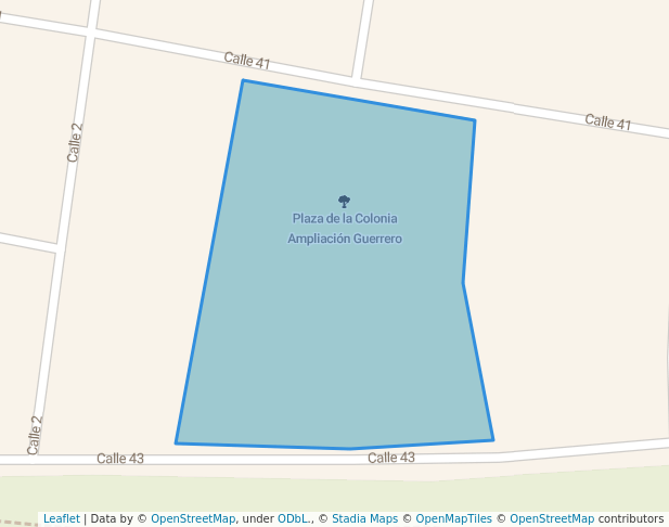 walking in Plaza de la Colonia Ampliación Guerrero map in Monclova